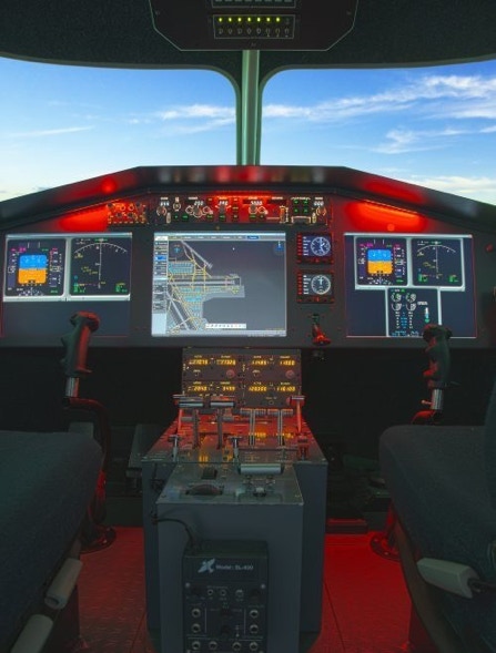 Simulator-Fliegen im Business-Jet